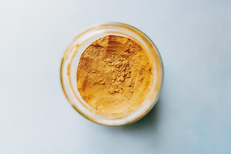 Assortment of spices in jars